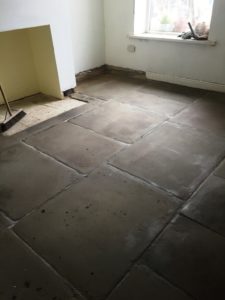 Flagstone Floor After Restoration Great Harwood